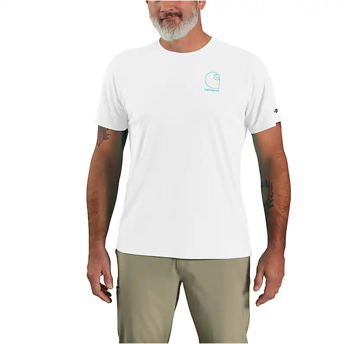 Force Sun Defender Lightweight Short Sleeve Graphic T-Shirt in White Image