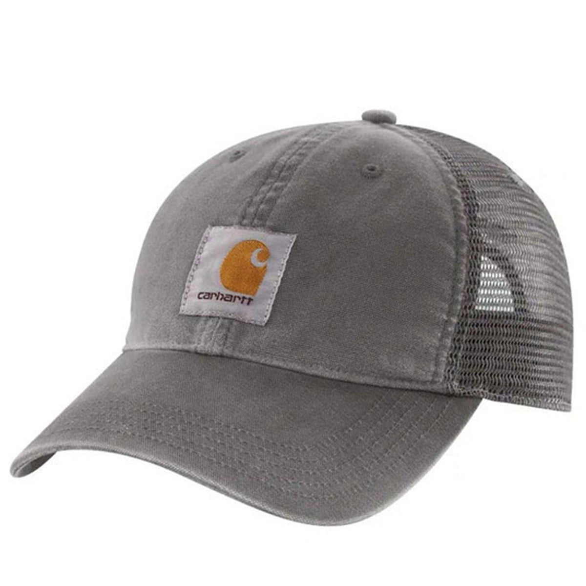 Carhartt Canvas Mesh Back Cap Image in Gravel