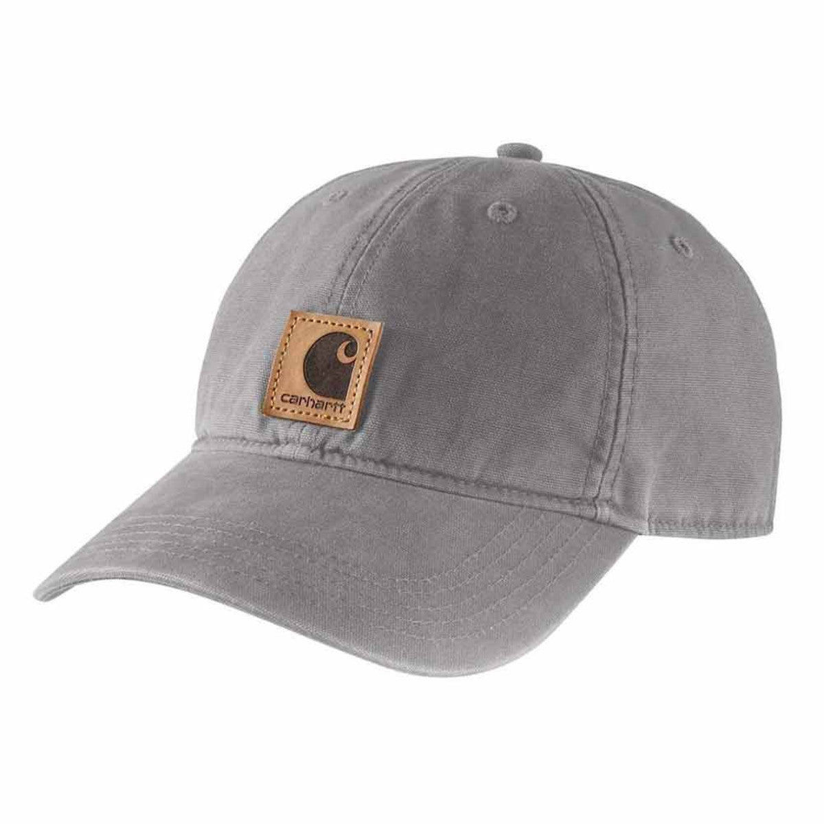 Carhartt Canvas Cap Image in Asphalt Mink