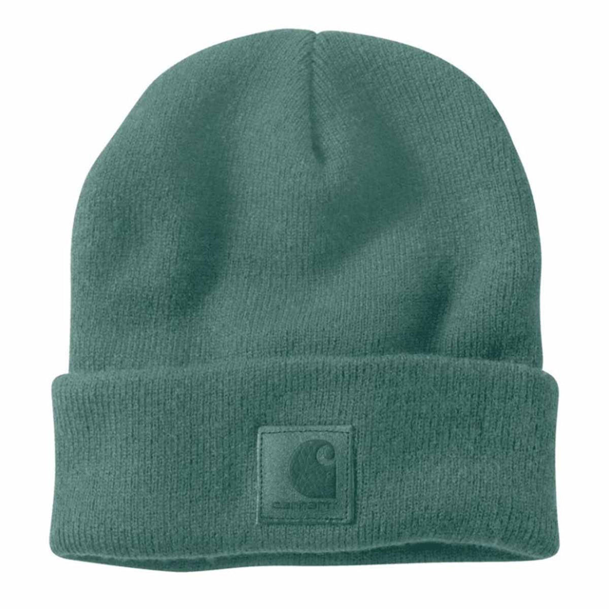 Carhartt Tonal Patch Beanie Image in Slate Green