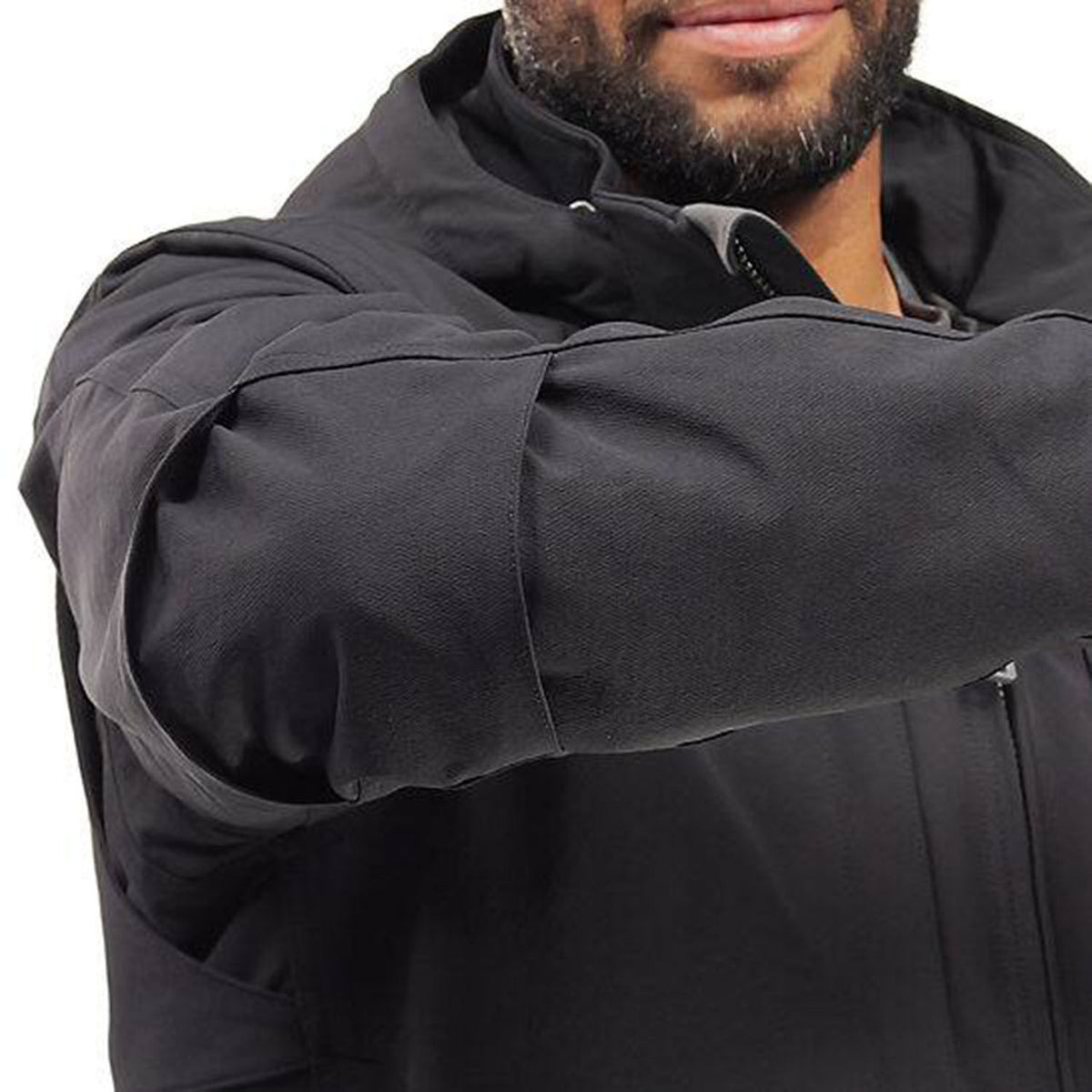 Carhartt Super Dux Full Swing Insulated Tech Jacket Elbow Image in Black