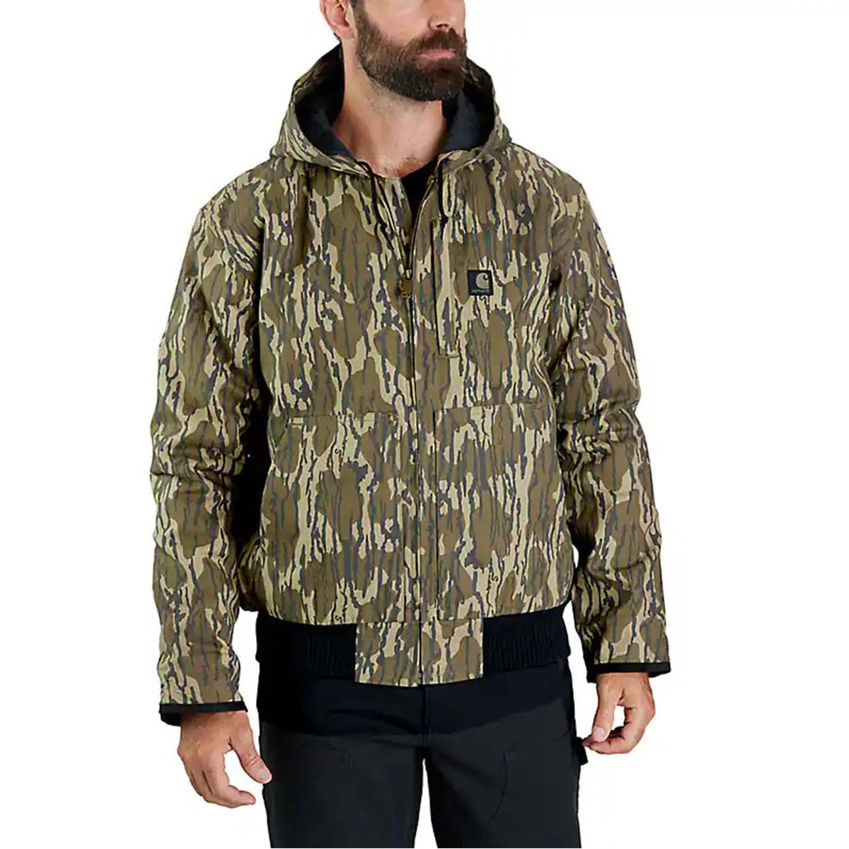 Carhartt Rugged Flex Duck Loose Fit Insulated Active Jacket - Mossy Oak Bottomland