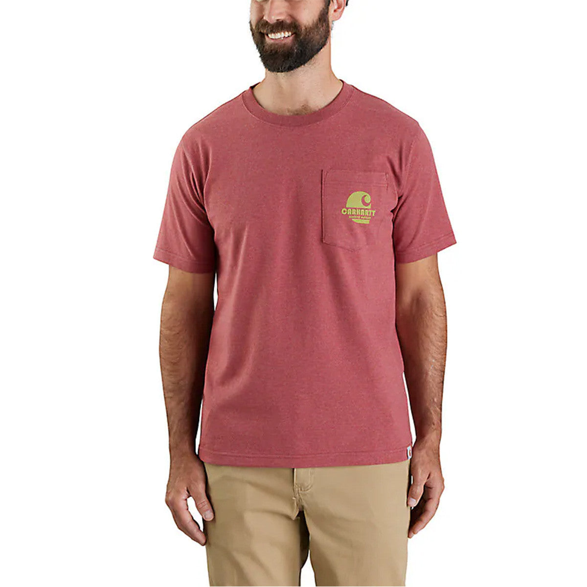 Carhartt Relaxed Fit Heavyweight Short Sleeve Pocket Super Dux Graphic T-Shirt Image