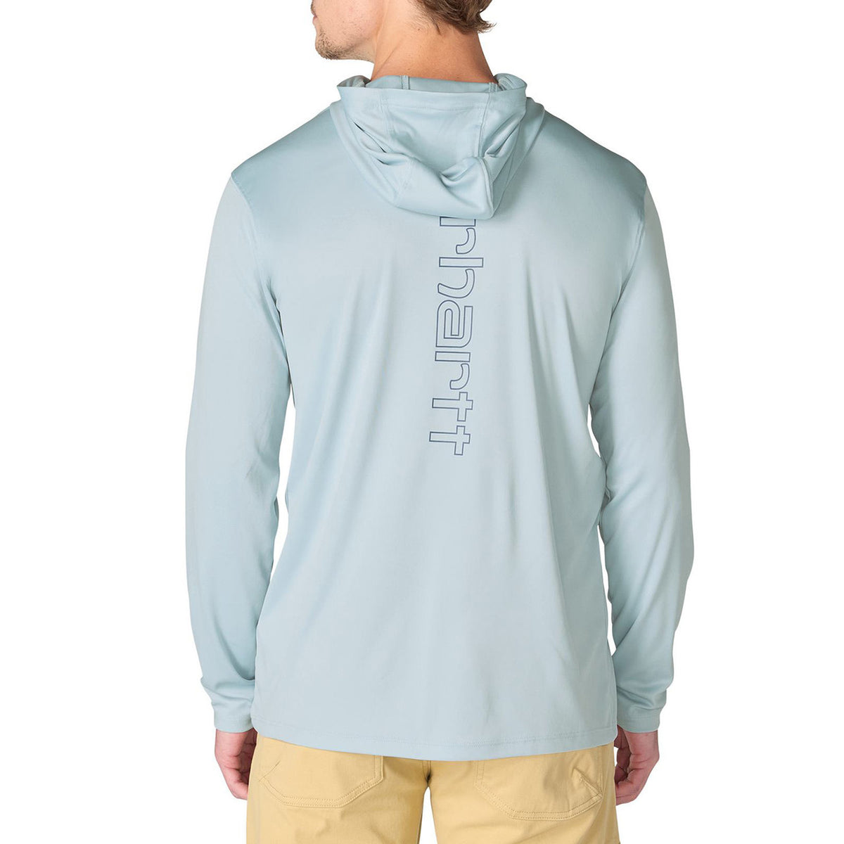 Back Image of the Carthartt Force Sun Defender Lightweight Graphic Hoodie.
