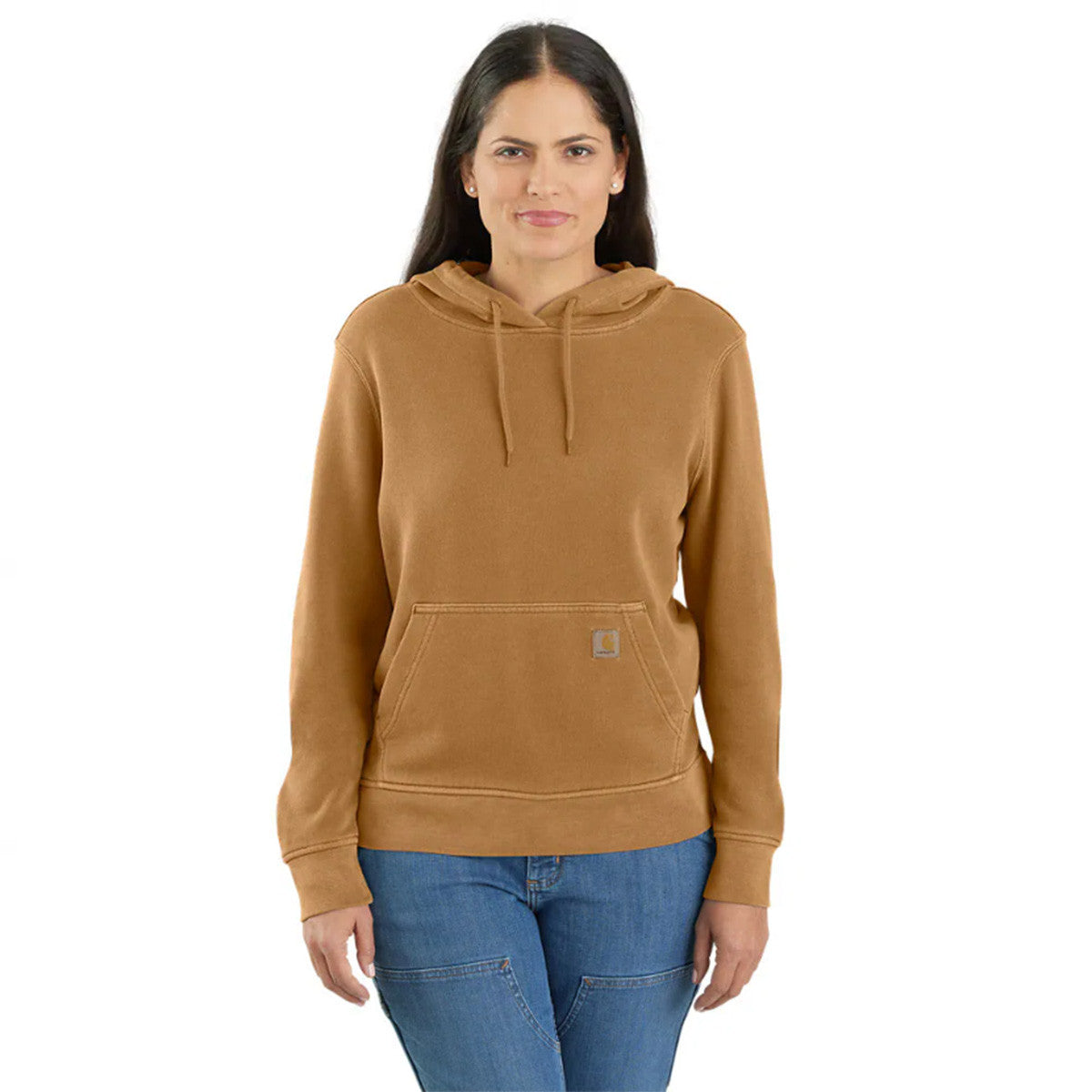 Carhartt Women's Relaxed Fit Midweight French Terry Sweatshirt - Carhartt Brown