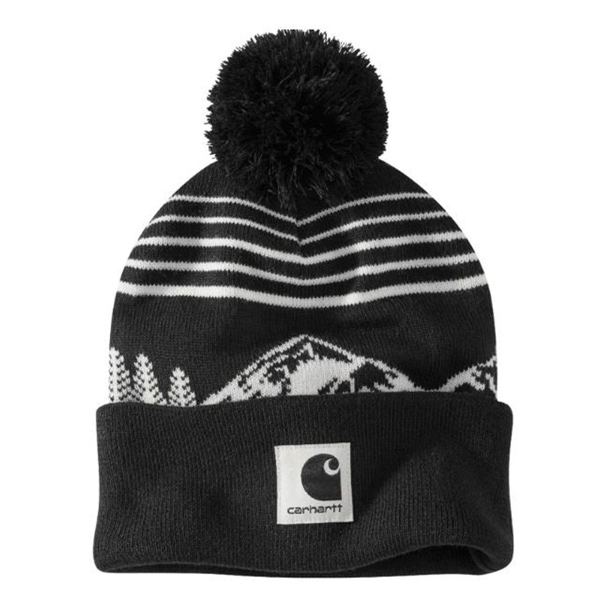 Carhartt Knit Pom Mountain Beanie - Black