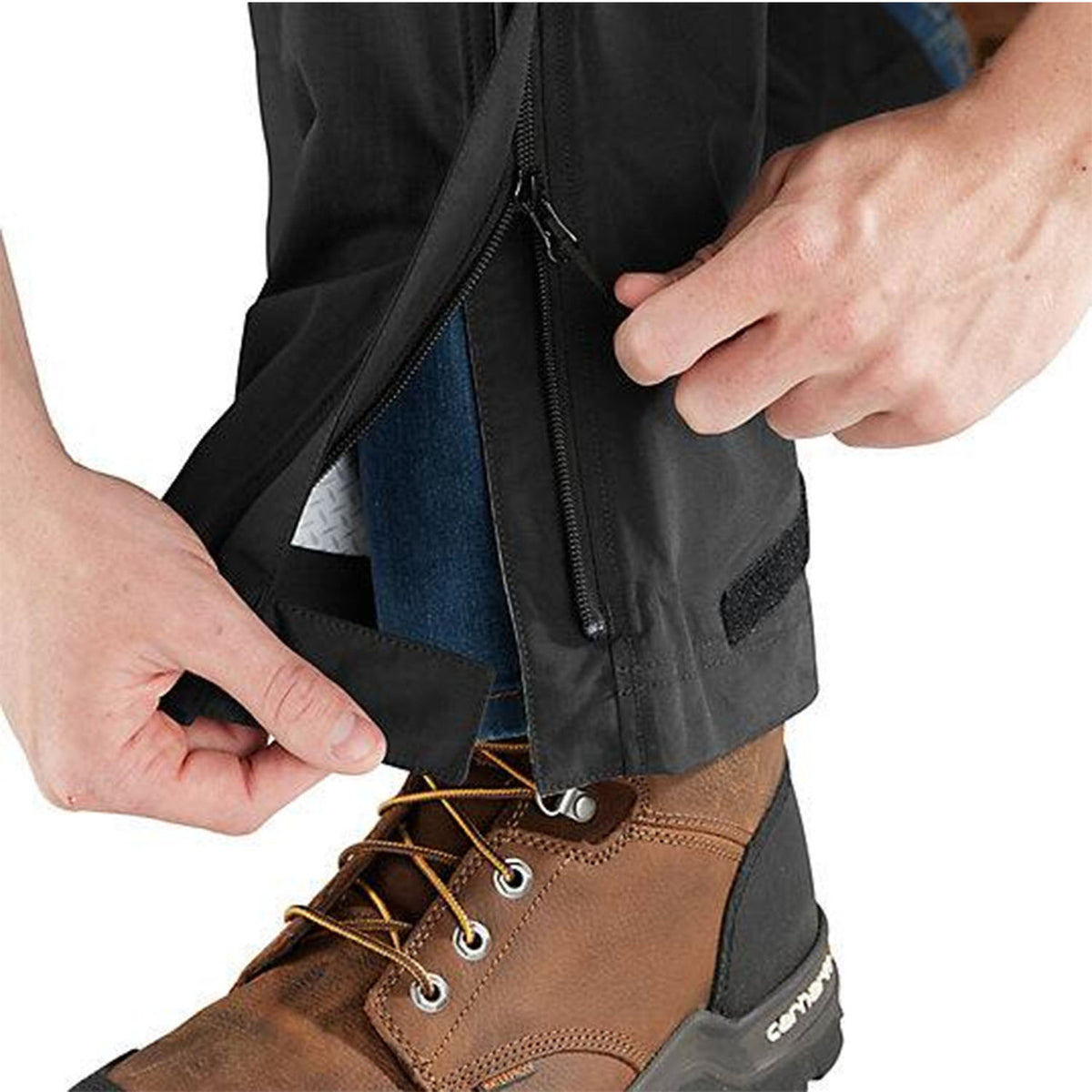 Carhartt Monterey Packable Lightweight Rain Pants Leg Zipper Image