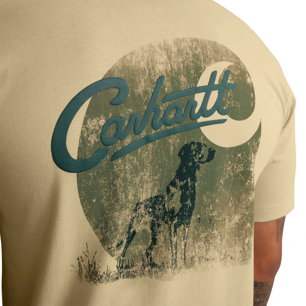 Carhartt Relaxed Fit Lightweight Short-Sleeve Pocket Dog Graphic T-Shirt Detailed Image
