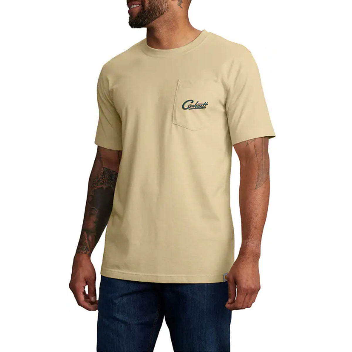 Carhartt Relaxed Fit Lightweight Short-Sleeve Pocket Dog Graphic T-Shirt Front Image