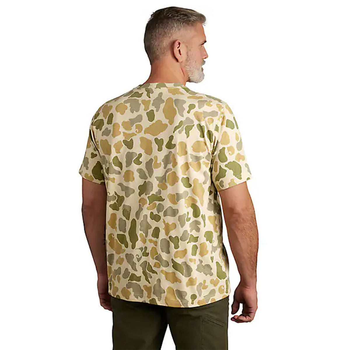 Carhartt Relaxed Fit Lightweight Short-Sleeve Pocket Camo T-Shirt Back Image
