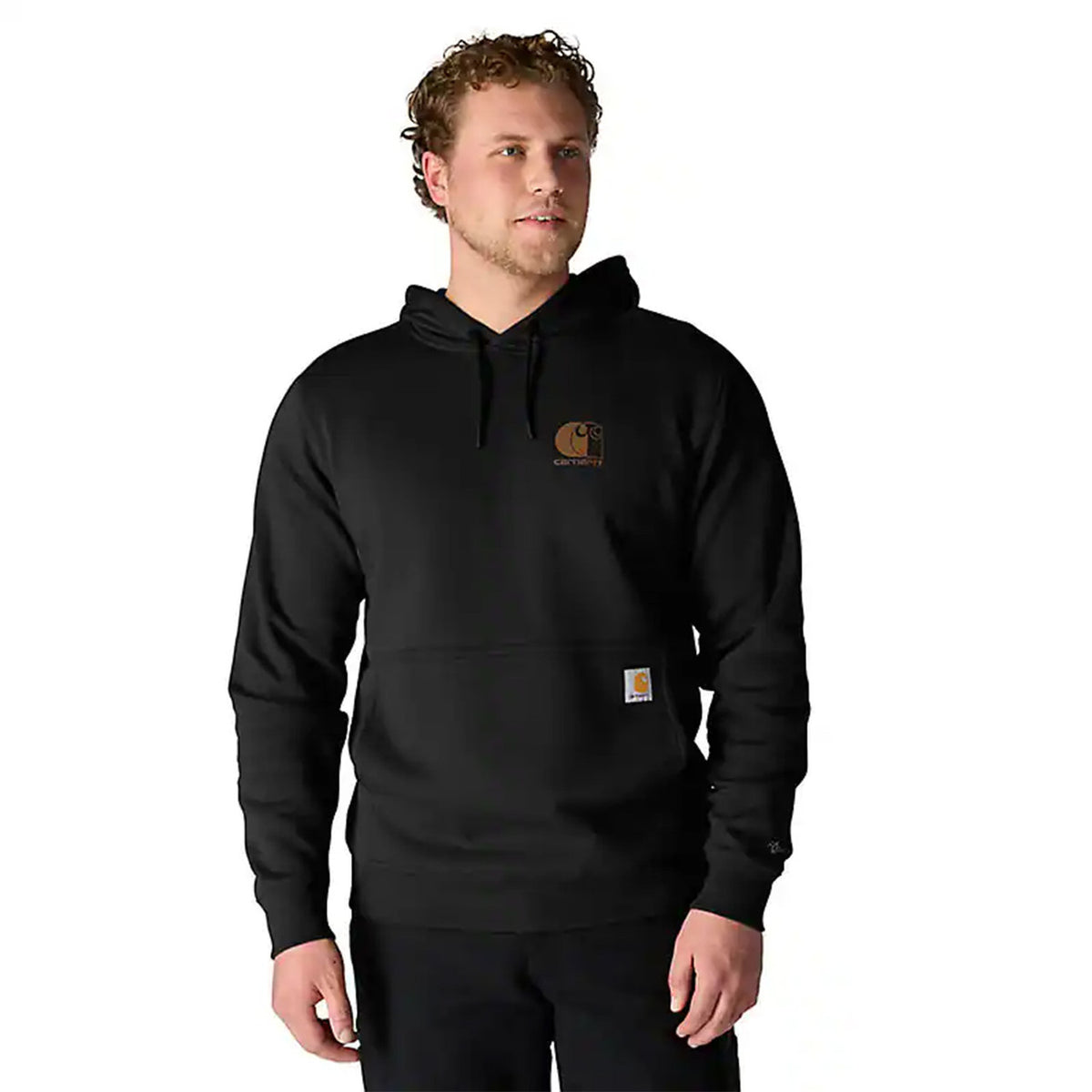 Image of the Carhartt Force Logo Sweatshirt in Black