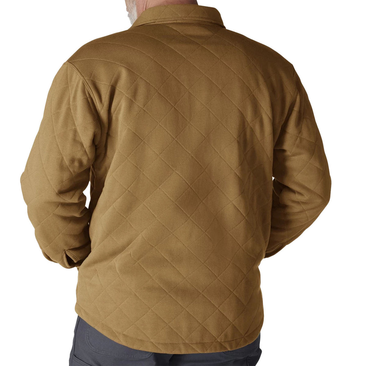 Carhartt Rain Defender Loose Fit Heavyweight Quilted Snap Front Shirt Jac Back Image