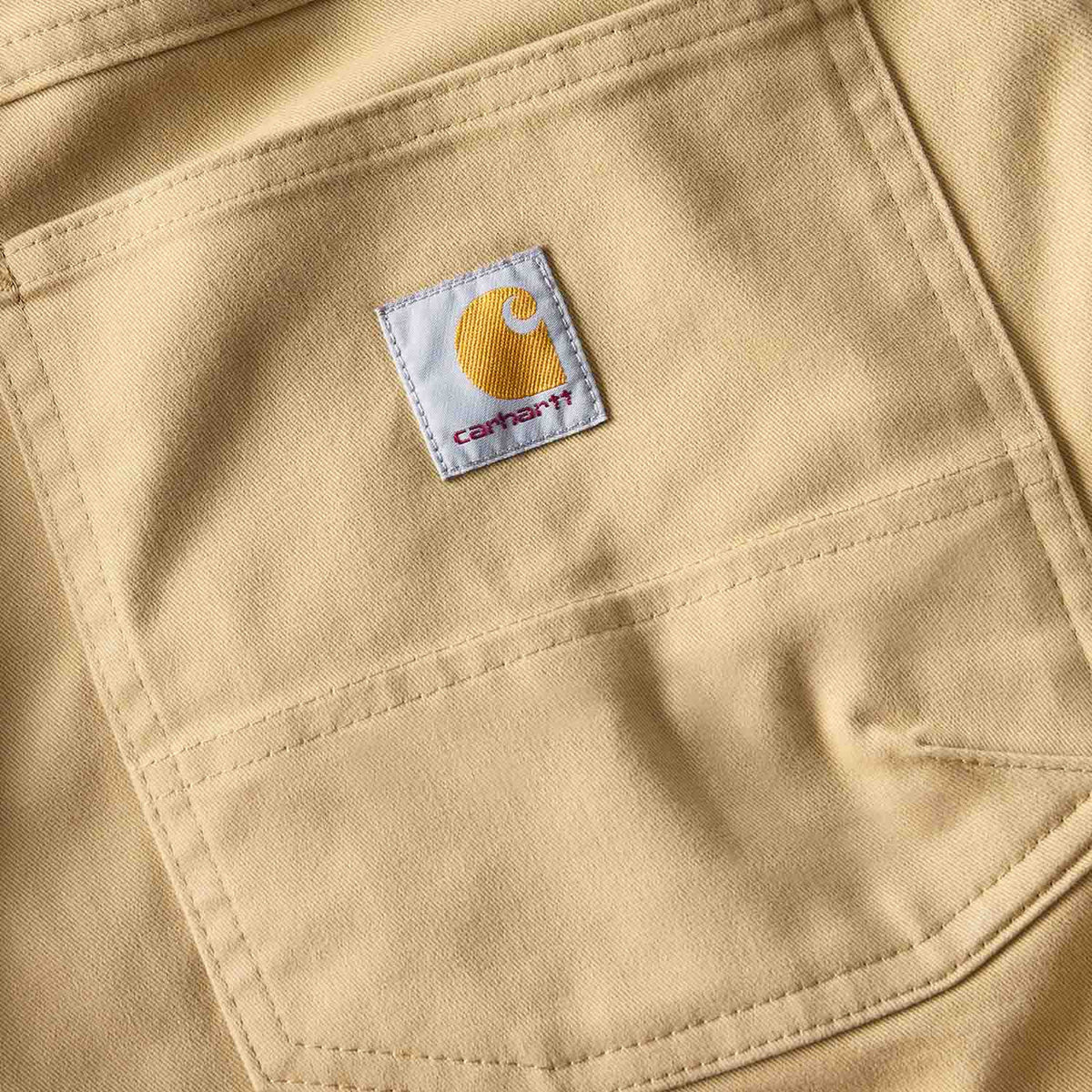 Back Pocket Logo Image of the Carhartt Relaxed 9" Force Huron Short.