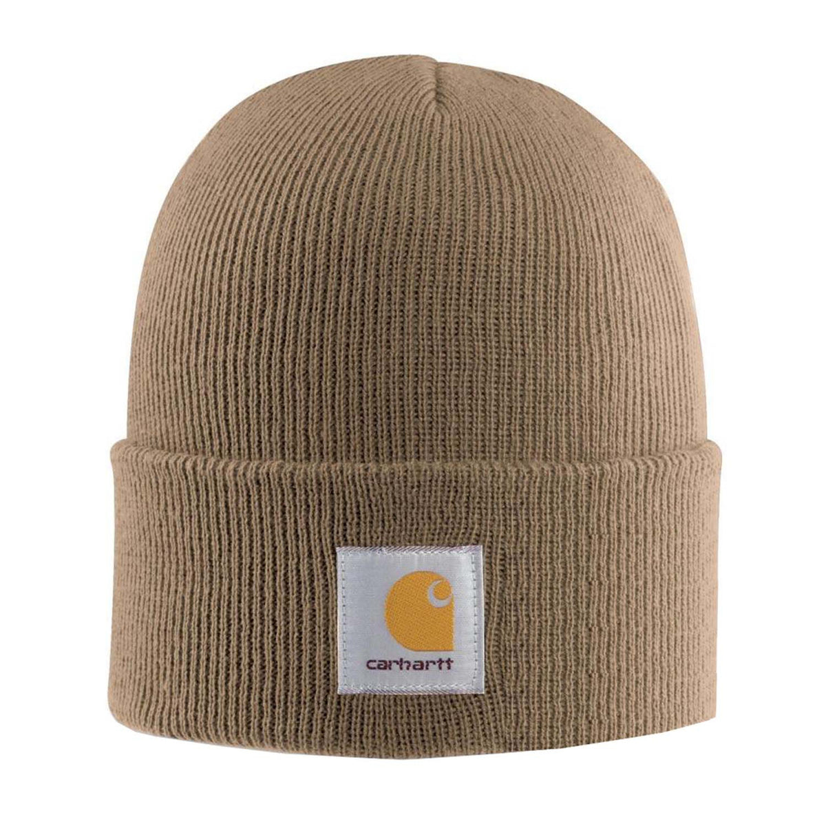 Carhartt Knit Cuffed Beanie Image in Canyon Brown