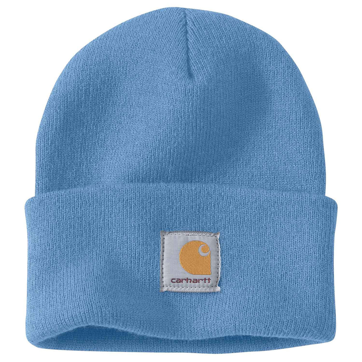 Carhartt Knit Cuffed Beanie Image in Workwear Blue