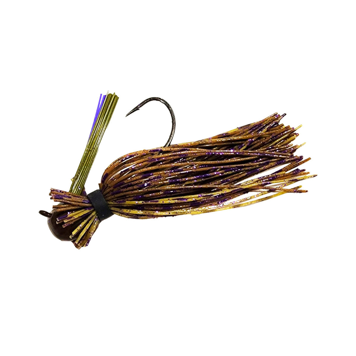 Image of the Chompers Eraser Finesse Jig in Green Pumpkin-Purple Flash
