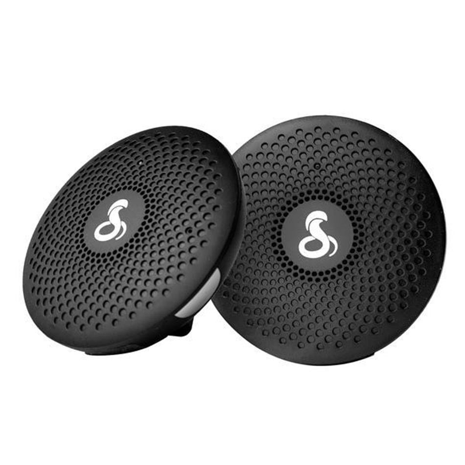 Cobra Chat Tag Rechargeable Walkie Talkie Black Pack of 2