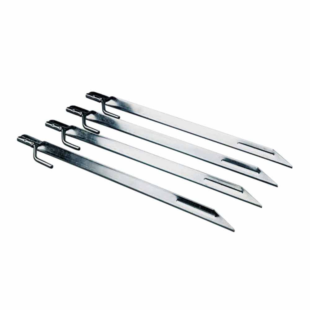 12" Metal Tent Stakes, 4 Pack