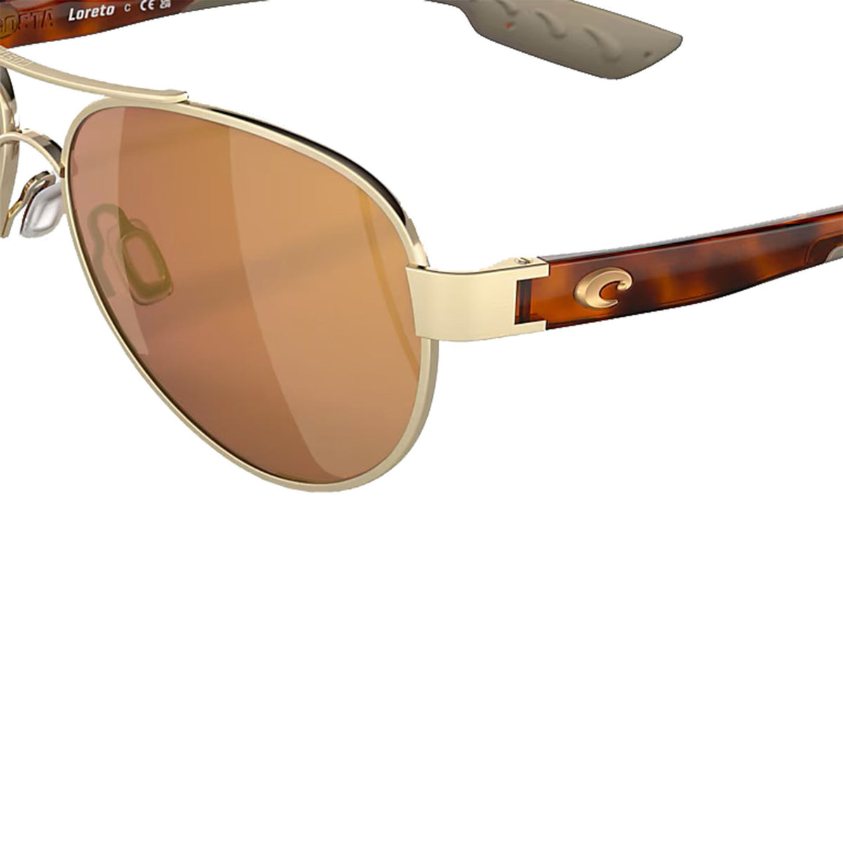 Costa Loreto Women's 580 Glass Polarized Sunglasses Detailed Image