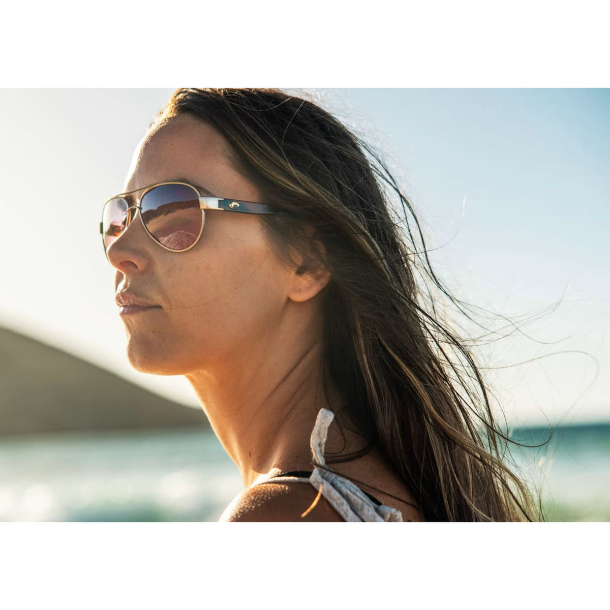 Costa Loreto Women's 580 Glass Polarized Sunglasses Model Image
