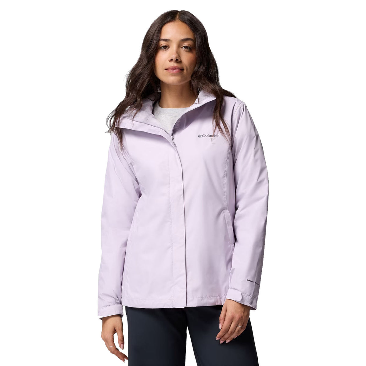 Image of the Columbia Women's Arcadia II Rain Jacket in Lavender Pearl
