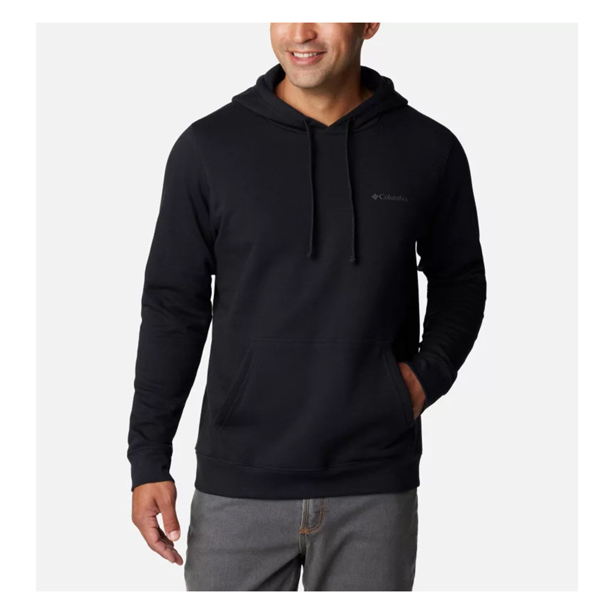 Columbia Trek Hoodie Image in Black Logo