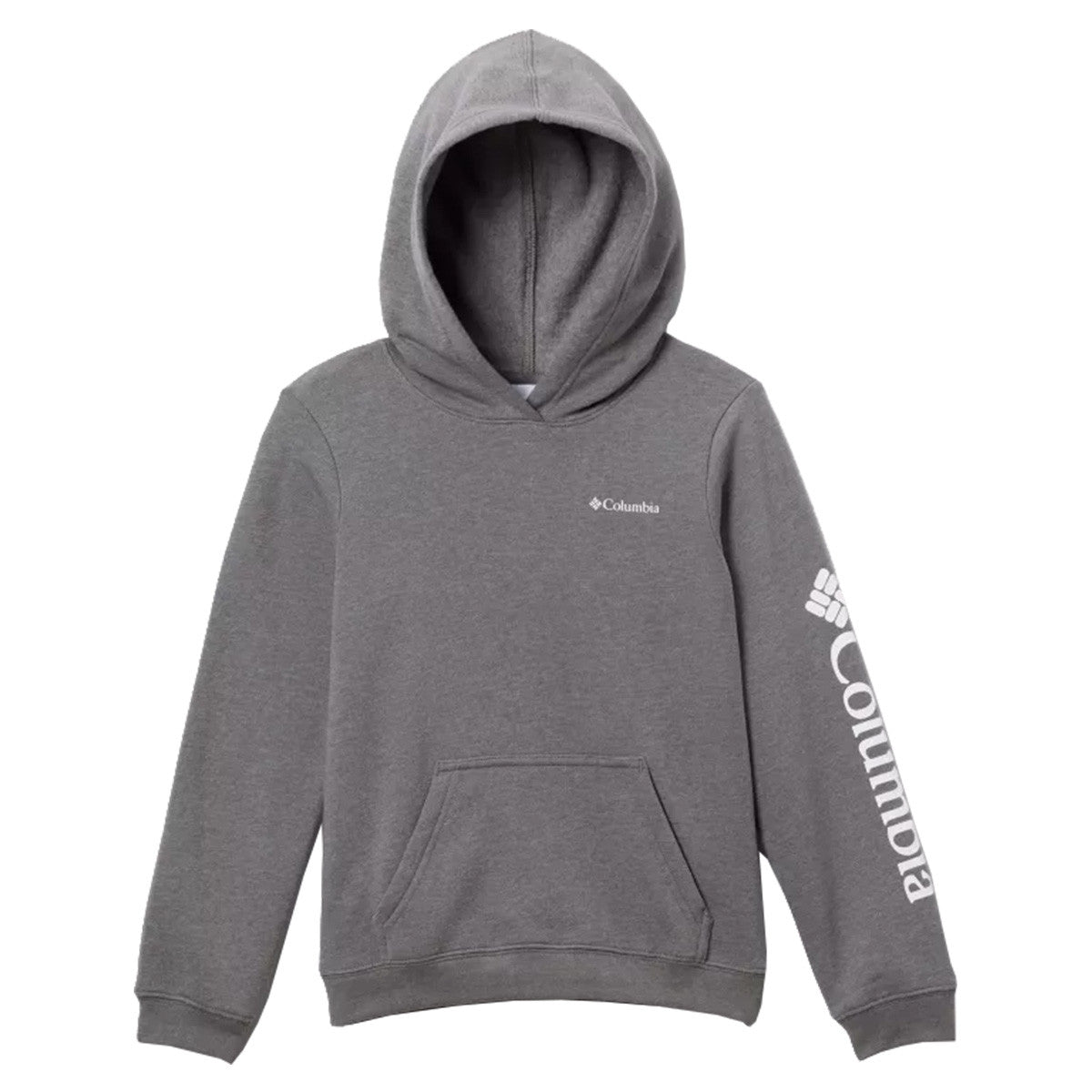 Columbia Youth Trek Pullover Hoodie Image in City Grey Heather
