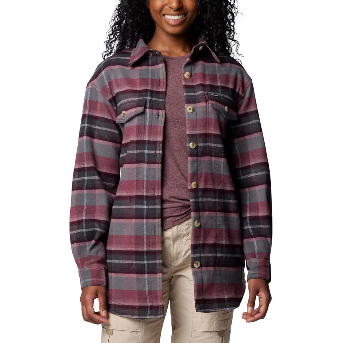 Columbia Women's Calico Basin Shirt Jacket - Moonvista Classic Multi Tartan