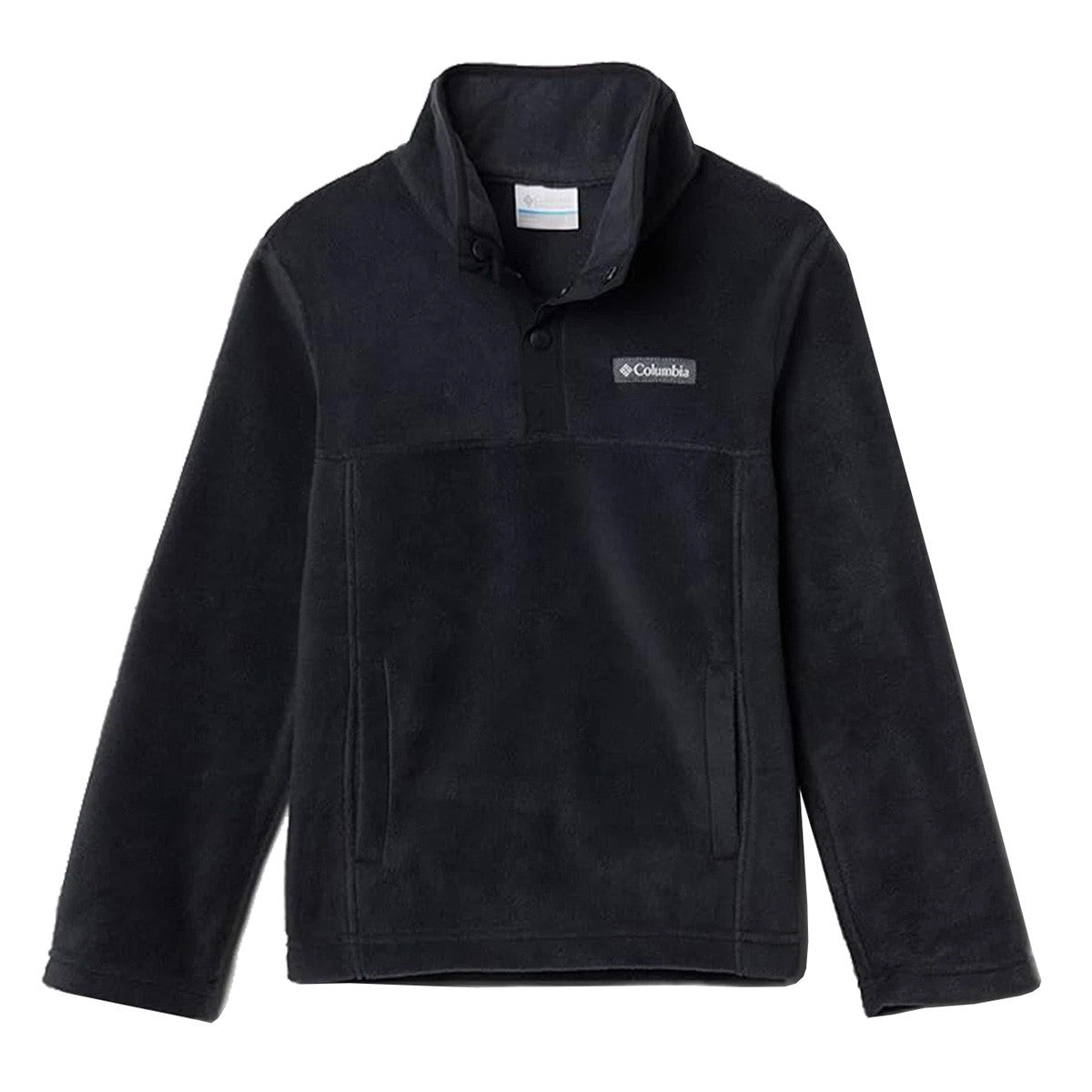 Image of the Columbia Kids' Steens Mtn II Quarter-Snap Fleece Pullover in Black