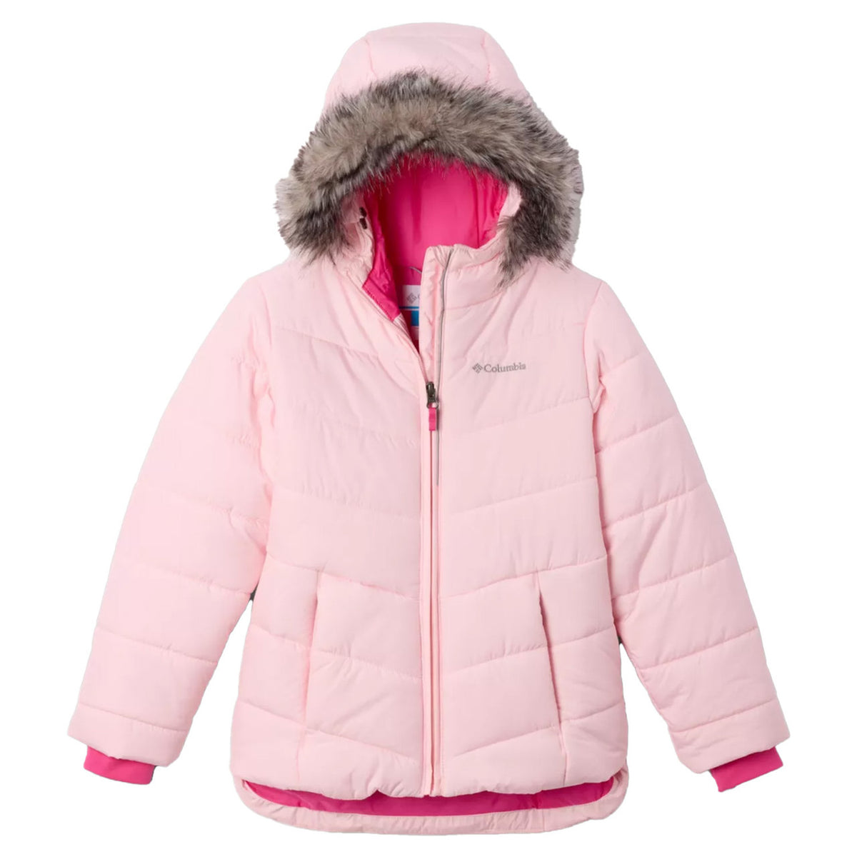 Columbia Girls Katelyn Crest III Hooded Jacket image in Satin Pink