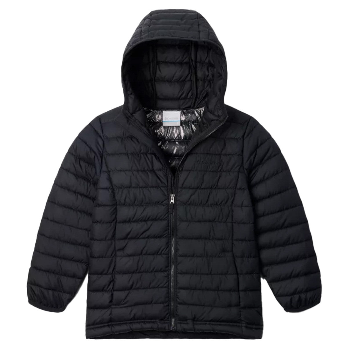 Image of the Columbia Boys' Powder Lite II Hooded Jacket in Black