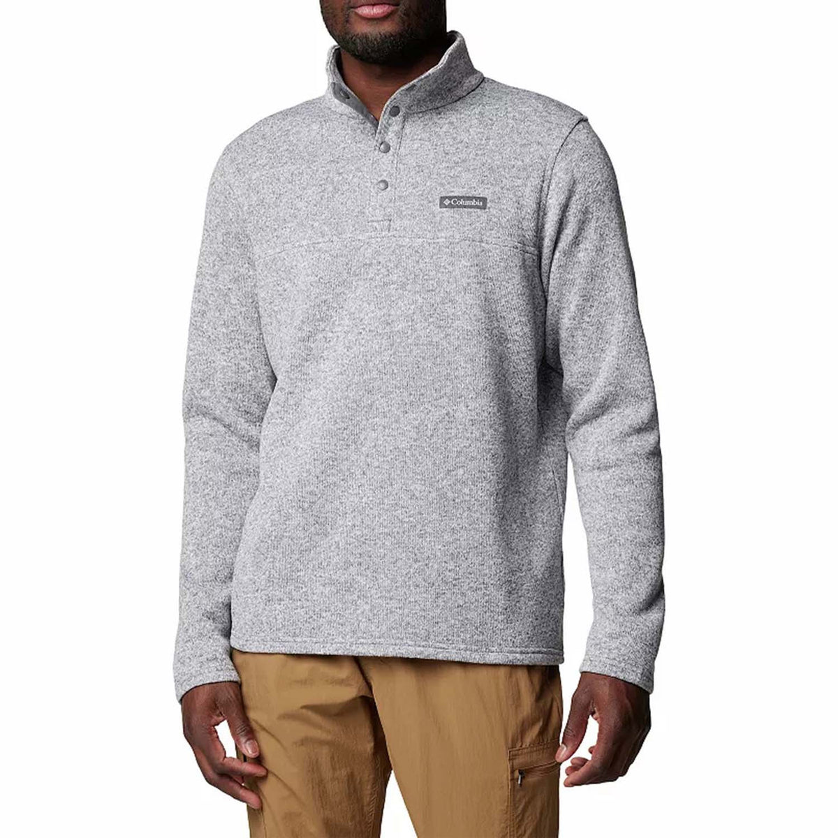 Columbia Alto Pass Half Snap Fleece Pullover Image in City Grey Heather