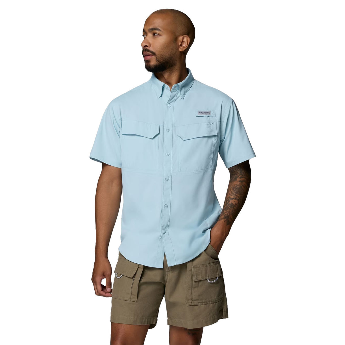 Image of the Columbia Skiff Guide II Short Sleeve Shirt in Marine Light