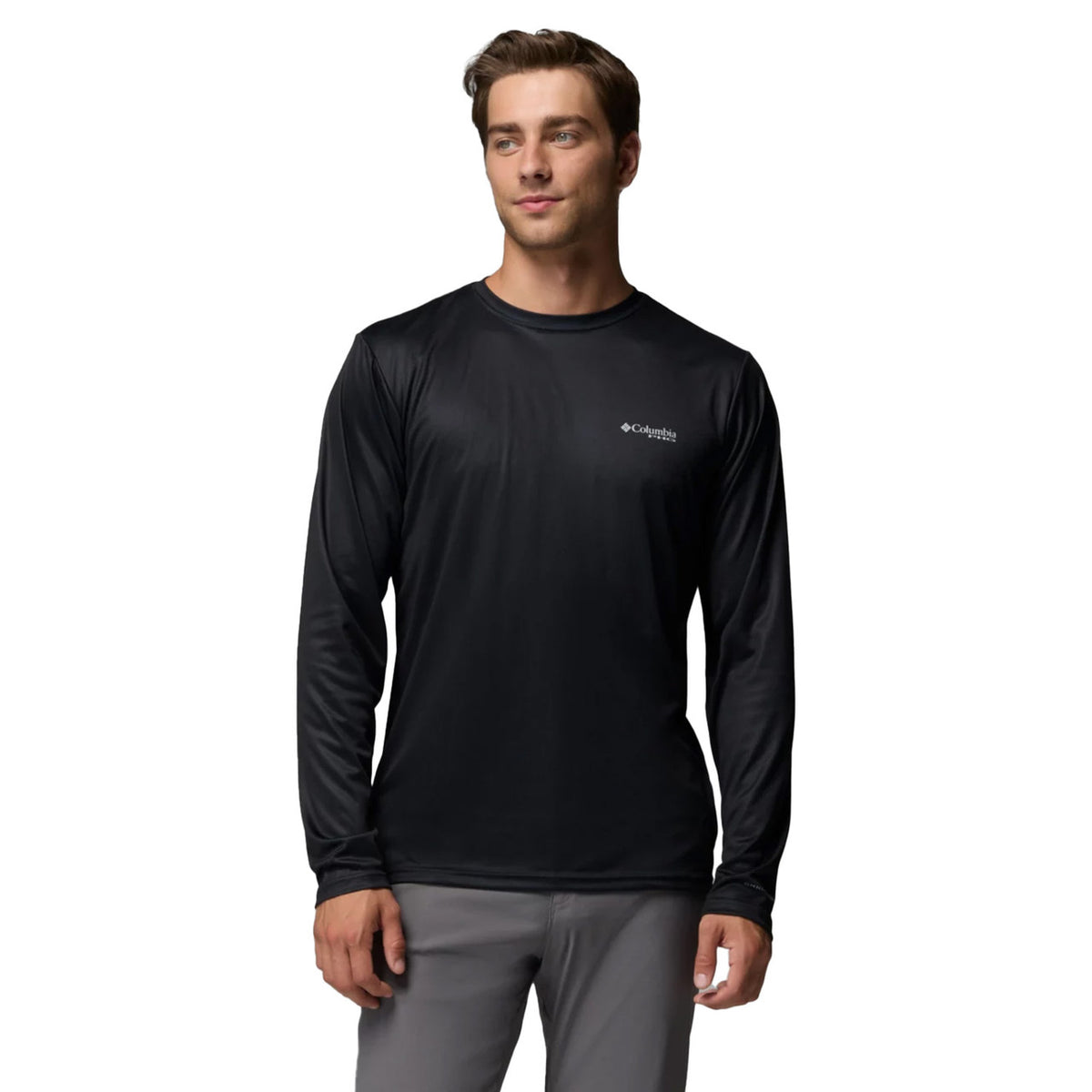 Columbia PHG Terminal Shot Diamond Long Sleeve Shirt image in Black