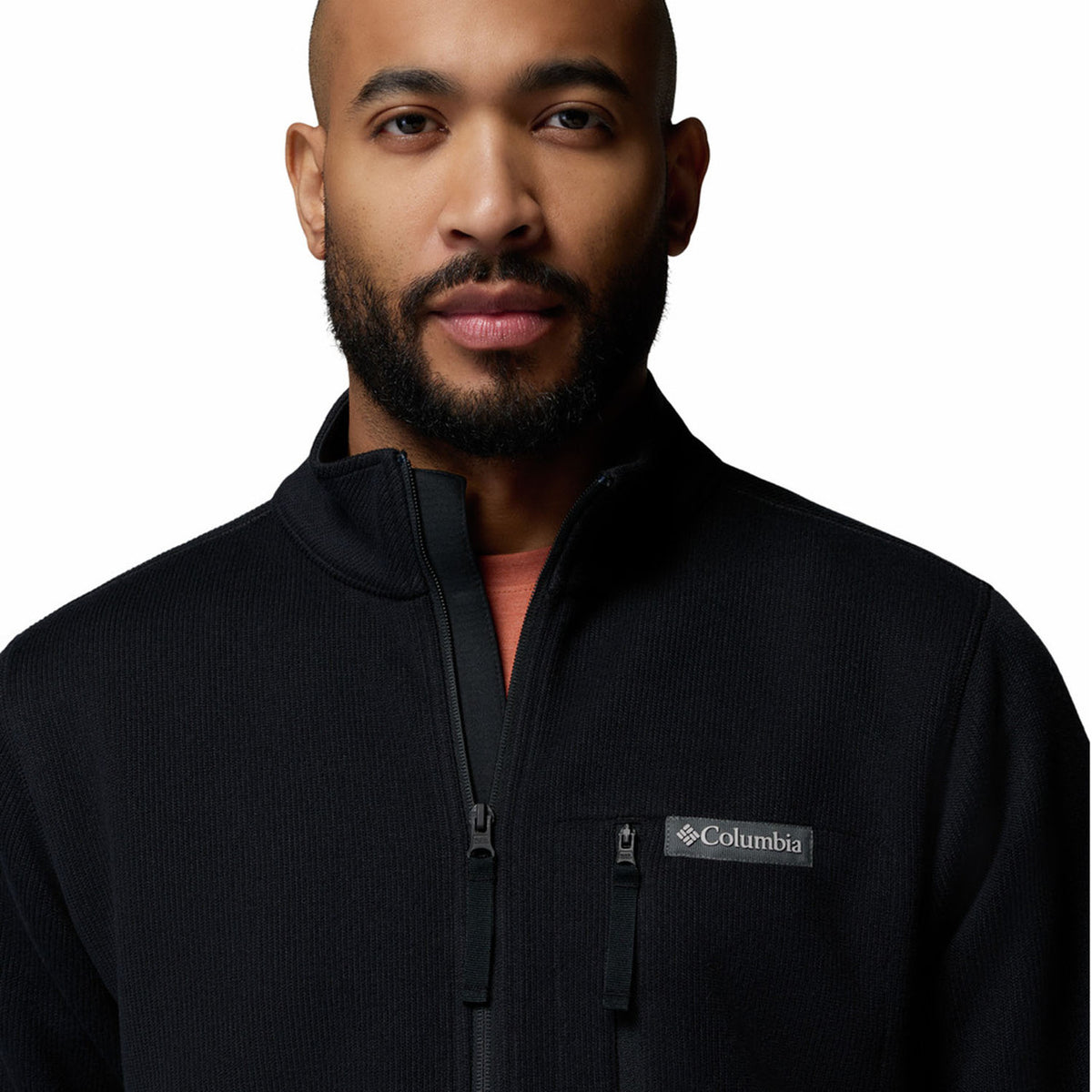 Detailed Image of the Columbia Sweater Weather Half Zip Pullover.