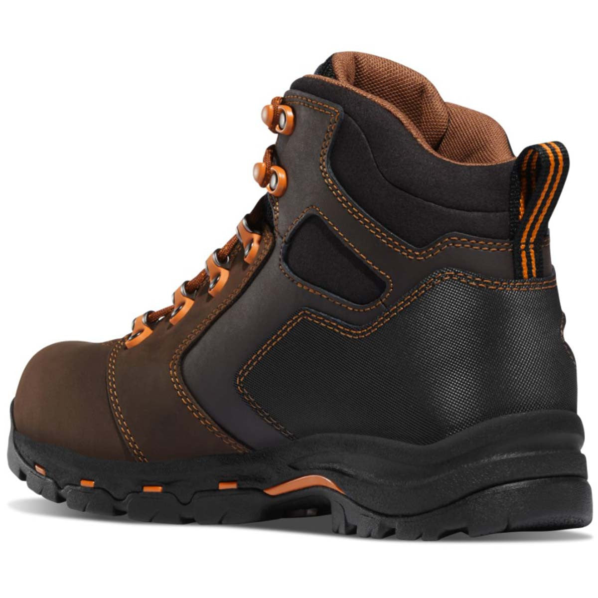 Danner Vicious 4.5" Brown/Orange Lace Up Boots Back Image