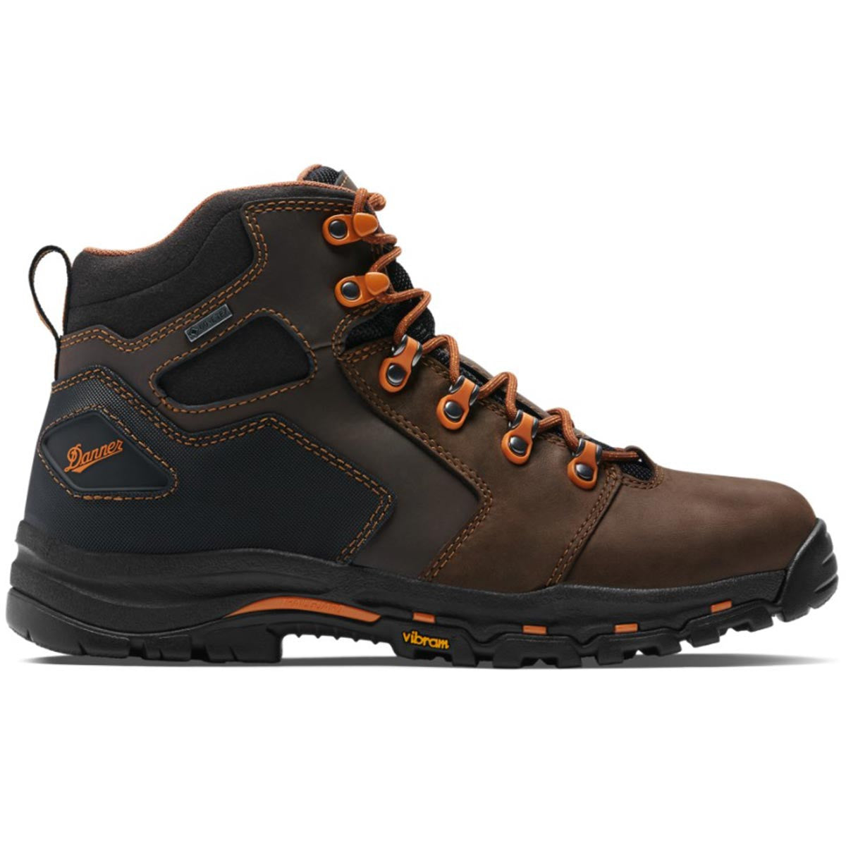 Danner Vicious 4.5" Brown/Orange Lace Up Boots Side Image