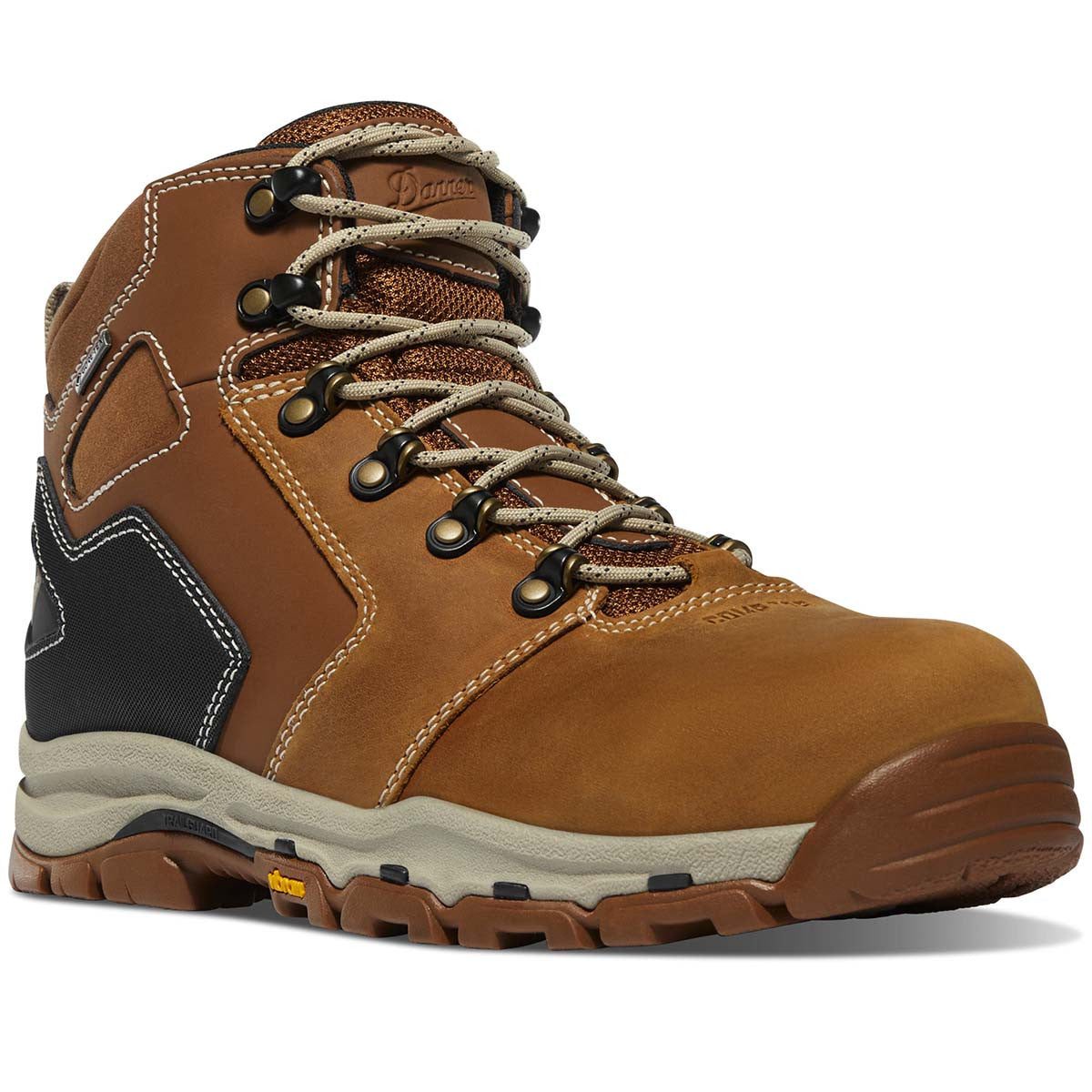 Danner Vicious 4.5" Work Boot Front Image in Tan/Black
