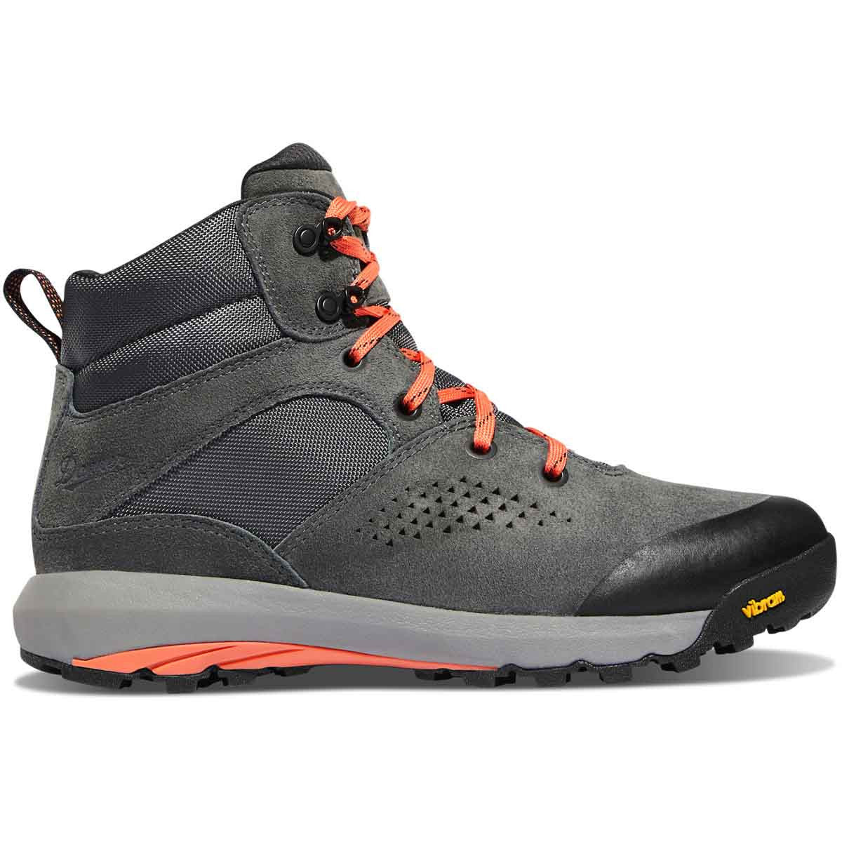 Danner Women's Inquire Mid 5" Hikers, Dark Gray/Salmon Side Image