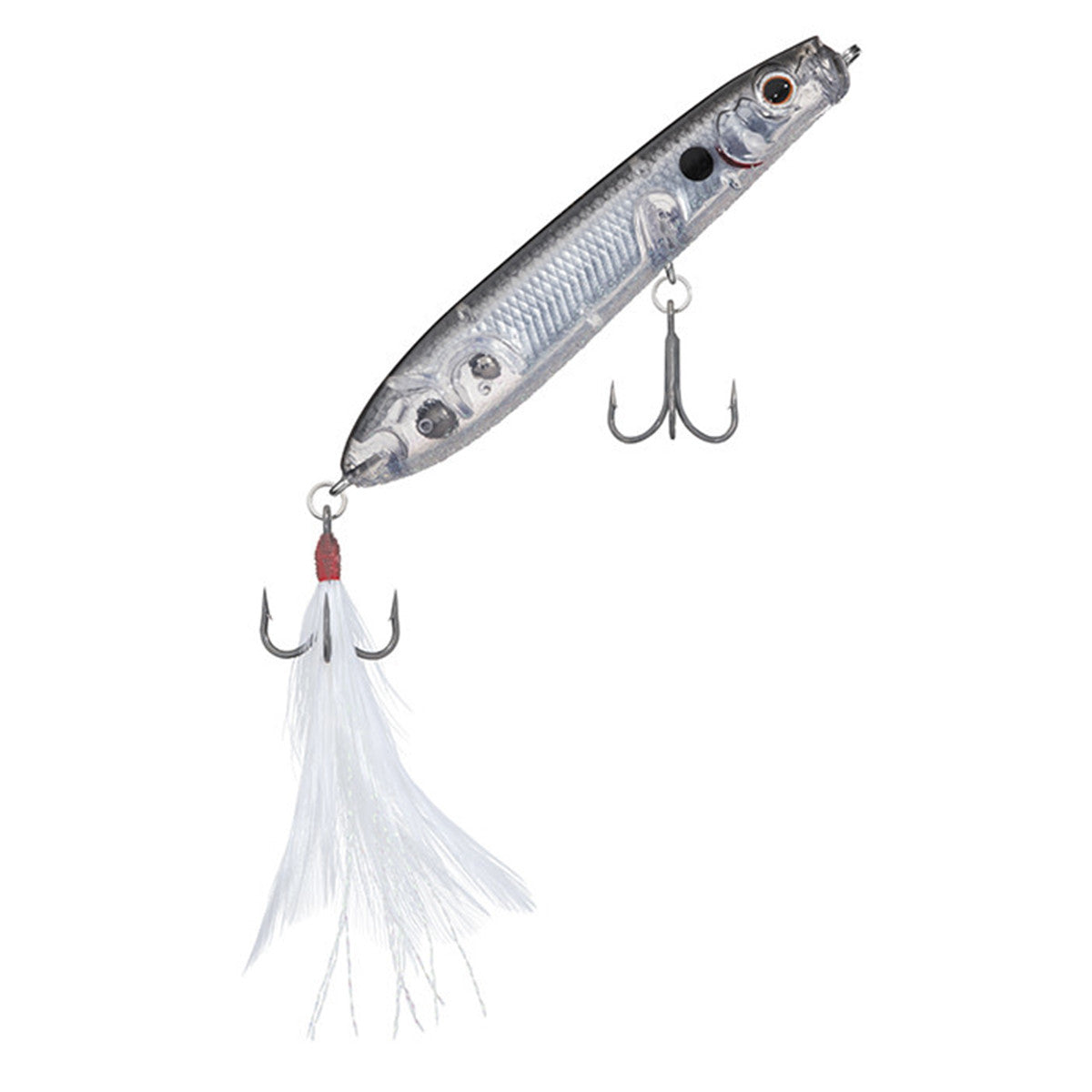Daiwa Evergreen Shower Blows Topwater Plug Image in Flash Silver Shad