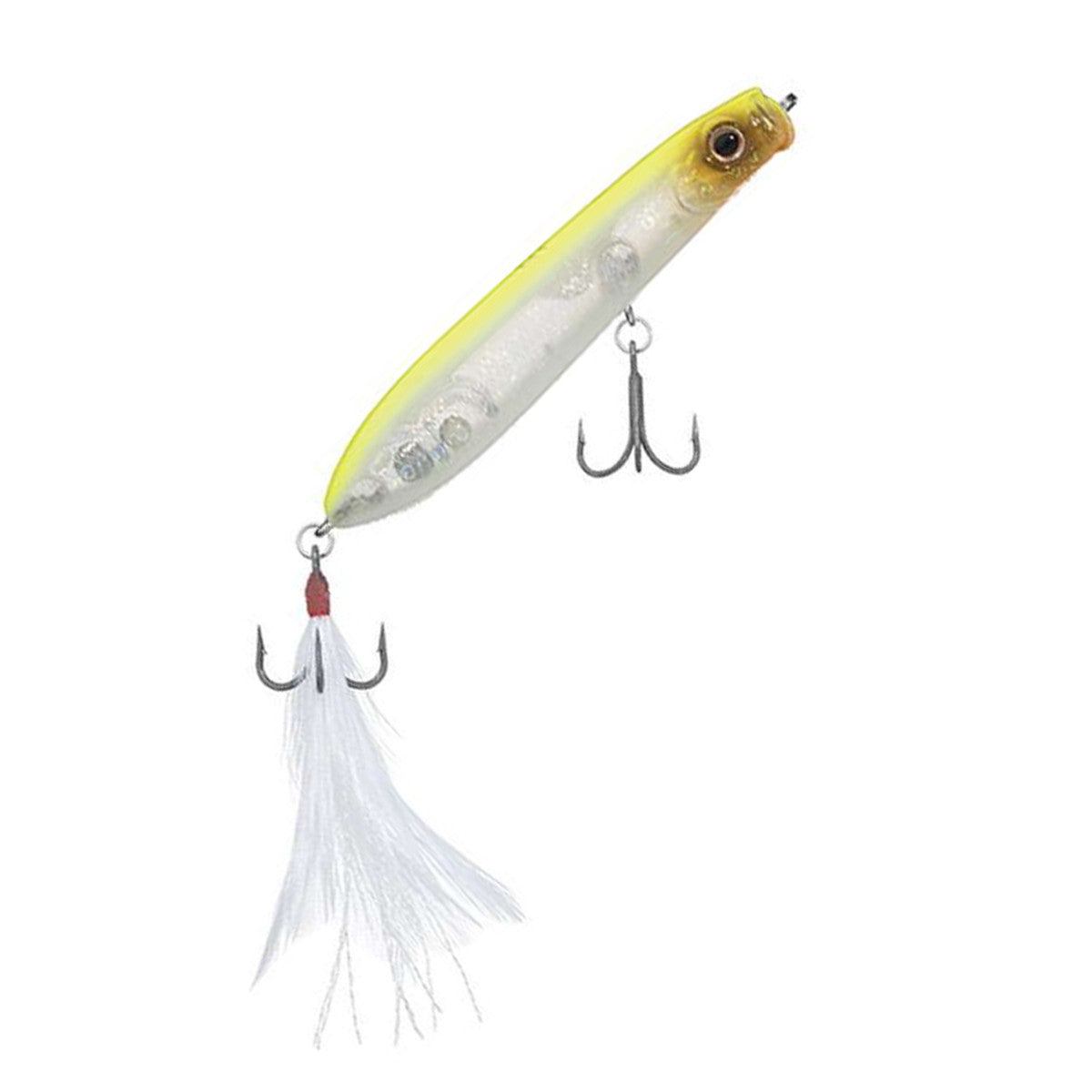 Daiwa Evergreen Shower Blows Topwater Plug Image in Skeleton Chartreuse