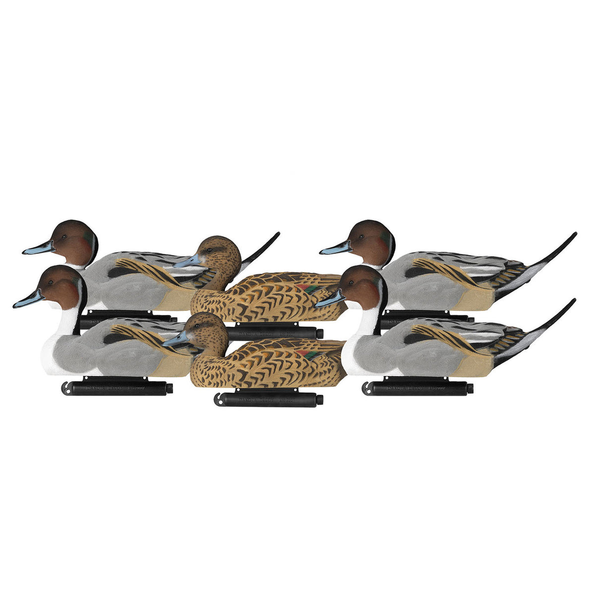 Dakota Decoys X-Treme Fully Flocked Floating Pintail Duck Decoys 6 Pack Image