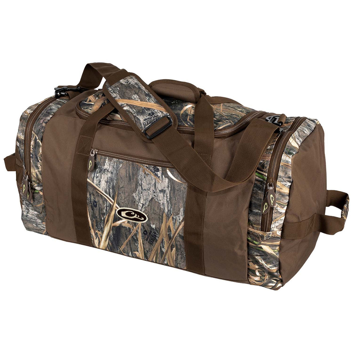 Drake Waterfowl Duffle Bag Image in Mossy Oak Habitat