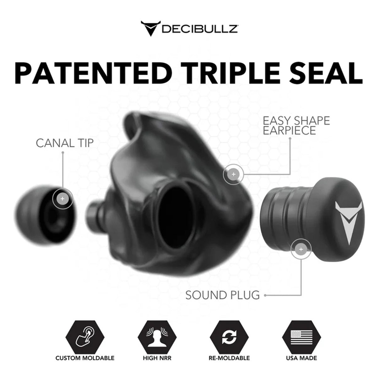 Decibullz Custom Molded Earplugs Image