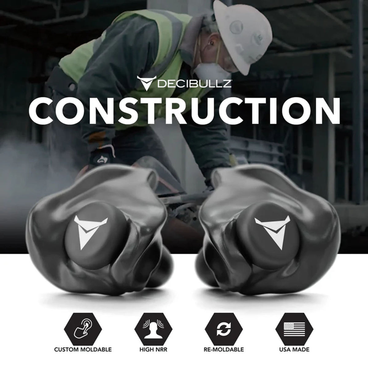 Decibullz Custom Molded Earplugs Construction Image