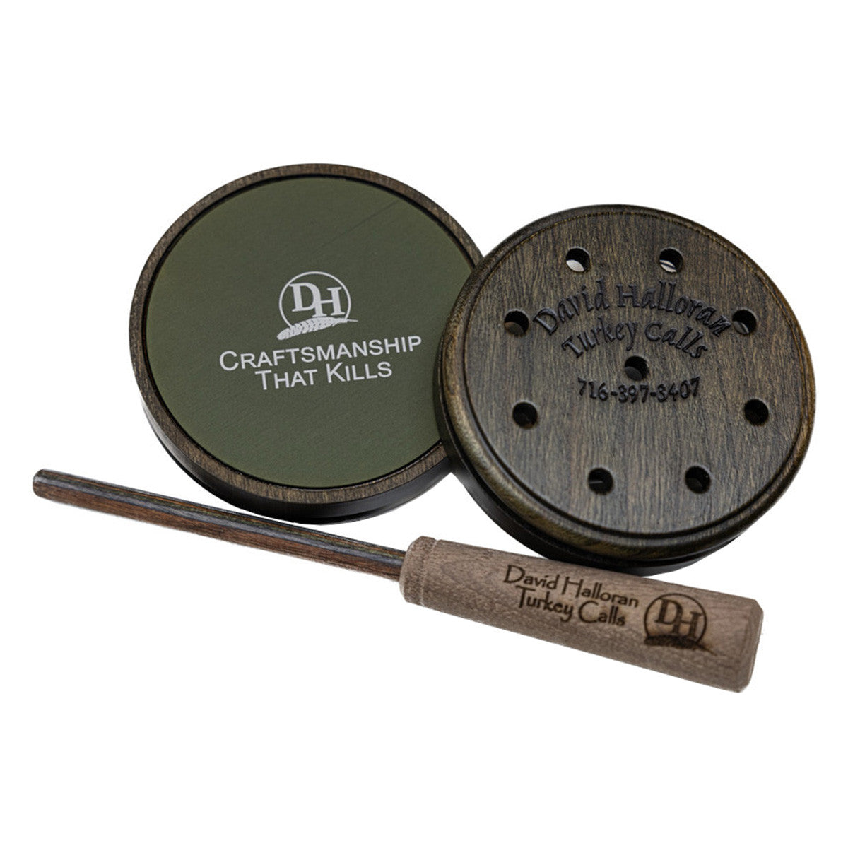 David Halloran Turkey Calls Anodized Aluminum Turkey Pot Call Image