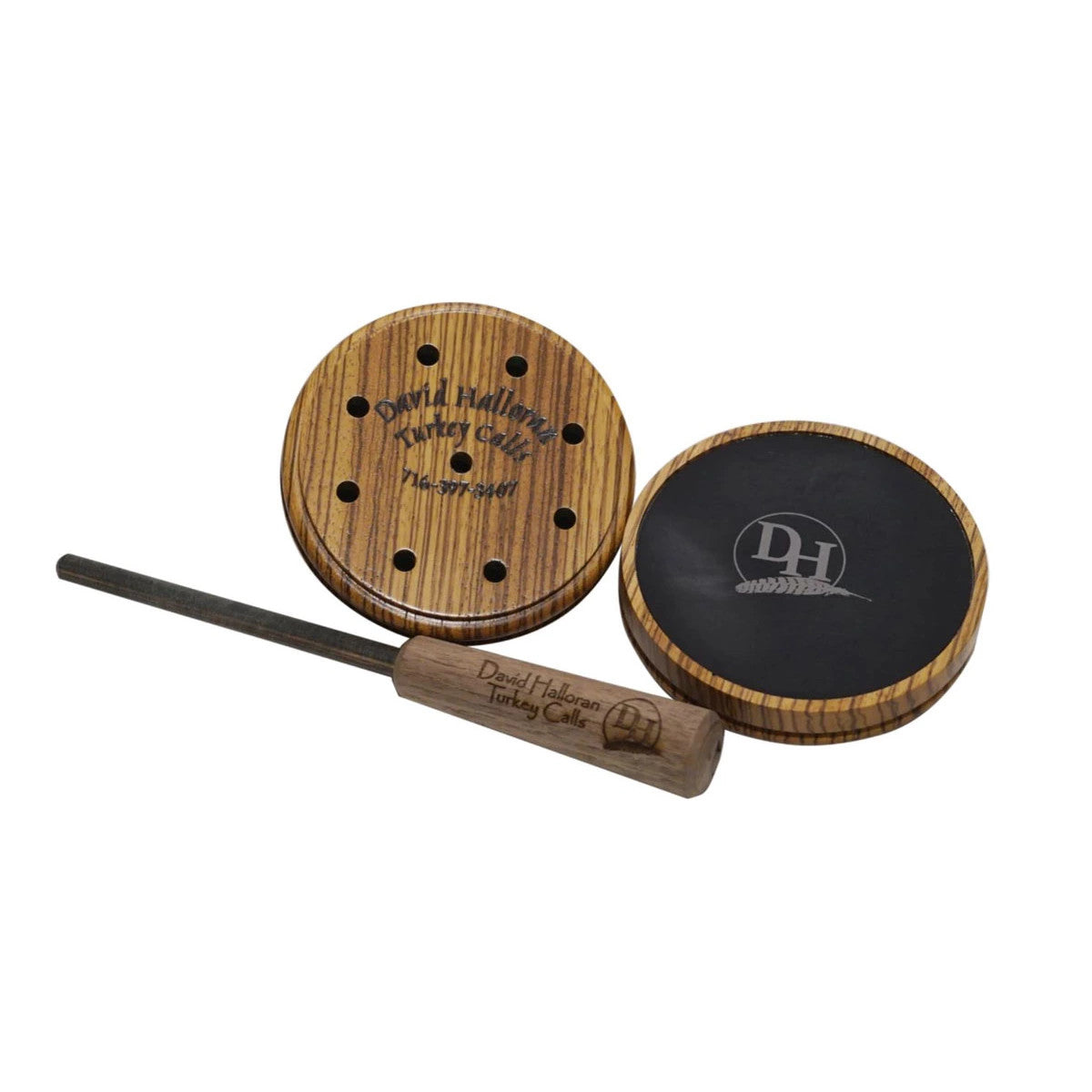 Zebrawood Slate over Glass Turkey Pot Call
