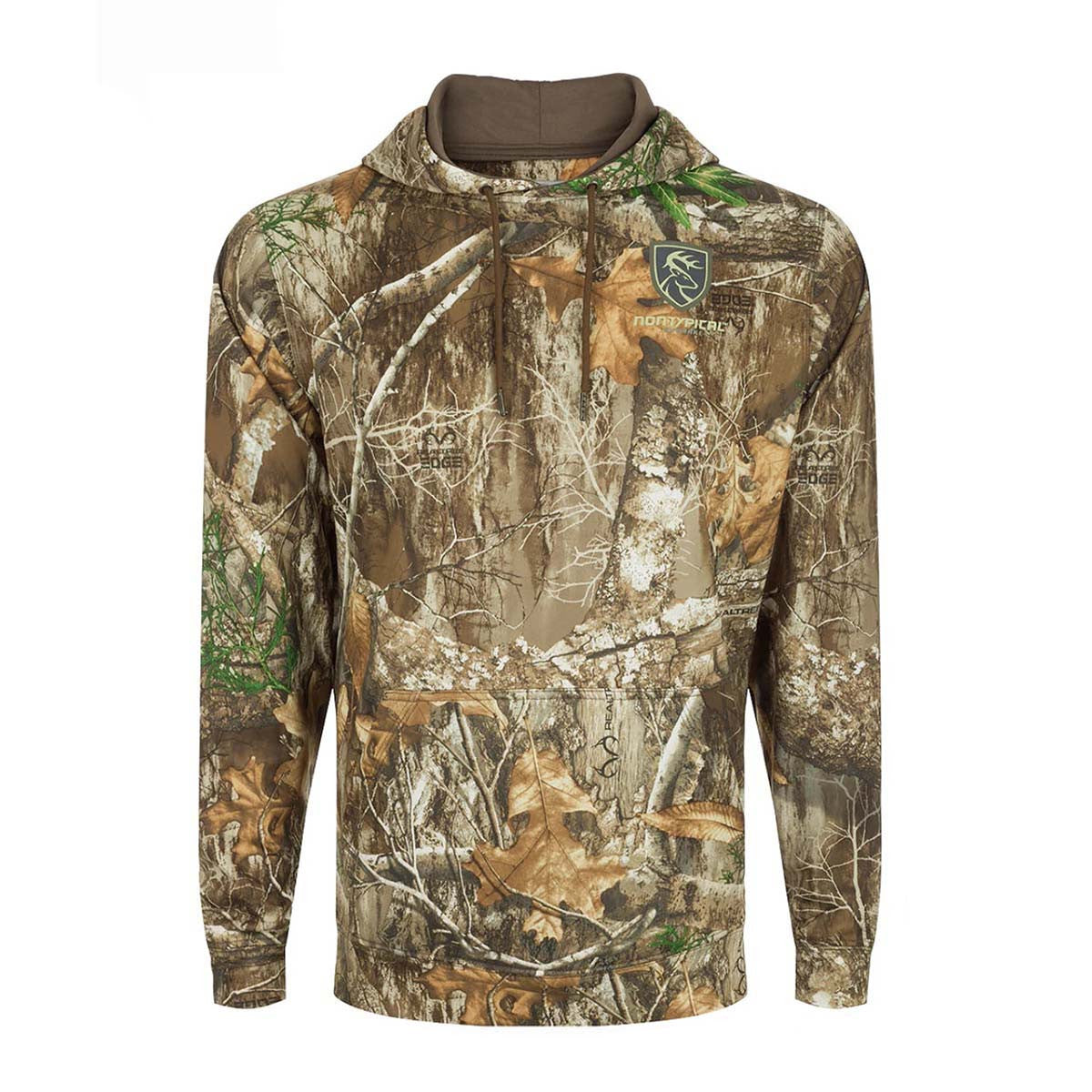 Drake Performance Camo Hoodie Image in Realtree Edge