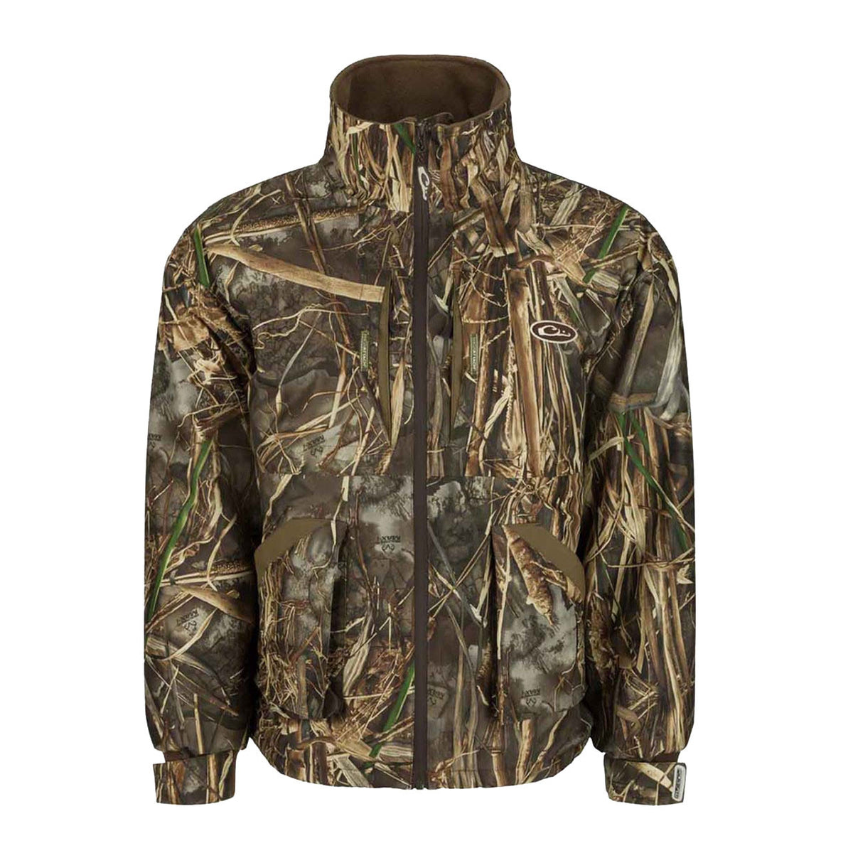 Drake Waterfowl Refuge 3.0 Fleece Lined Full-Zip Jacket Image in Realtree Max 7