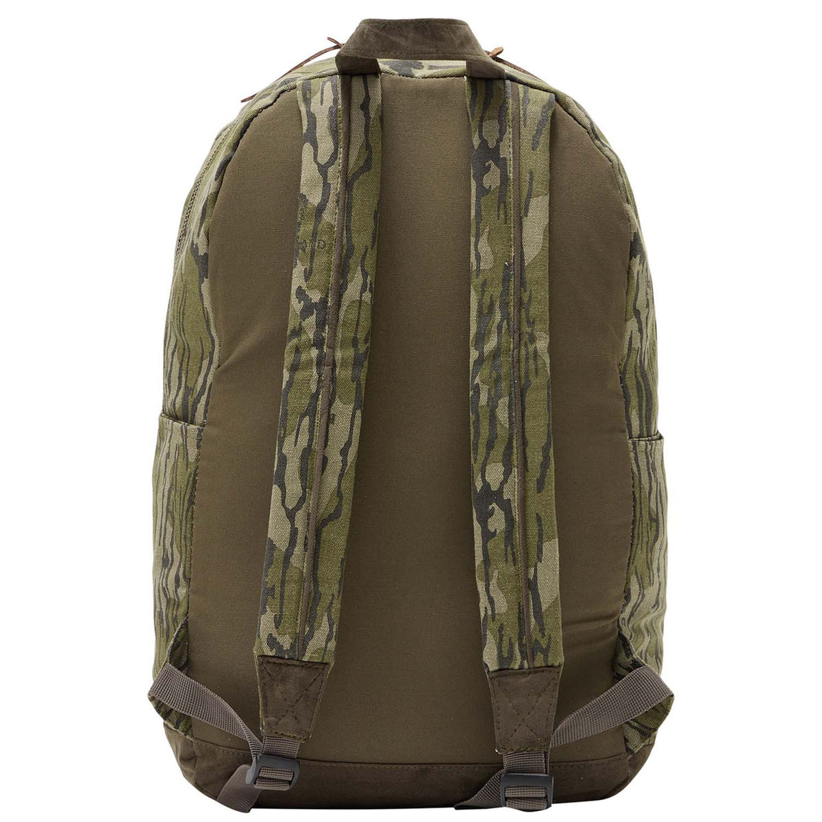 Drake Waterfowl Throwback80 Backpack Back Image in Mossy Oak Original Bottomland
